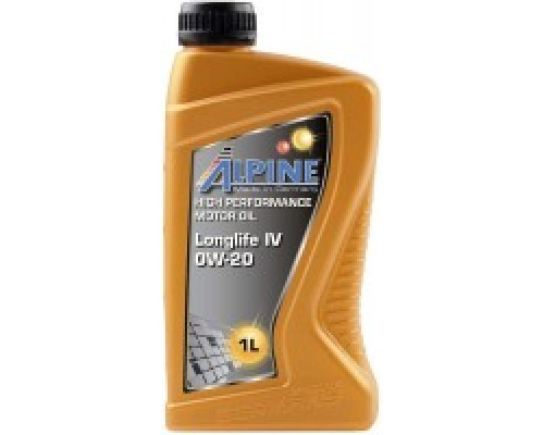 Alpine 0W-20 Longlife IV ACEA A1-/B1-12 VW 508 00/ 509 00 VW TL 525 77 1l  