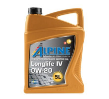 Alpine 0W-20 Longlife IV ACEA A1-/B1-12 VW 508 00/ 509 00 VW TL 525 77 5l  