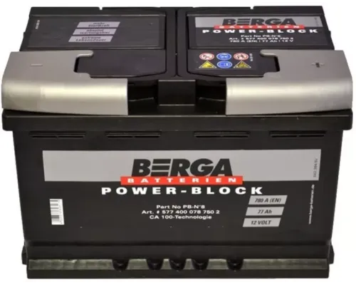 BERGA Power Block 6СТ-77Ah АзЕ 780A (EN) 