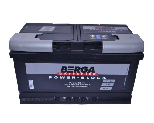 BERGA Power Block 6СТ-80Ah АзЕ 740A (EN) 