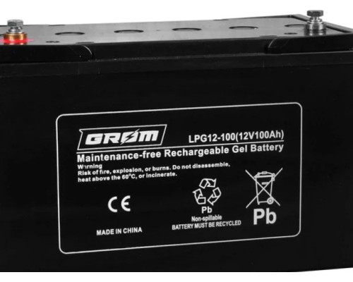 Grom GEL Battery LPGS12-100Ah (Гелевый) 