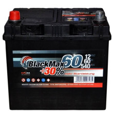 BlackMax 6СТ-60Ah Аз ASIA 540A (EN) B4025 