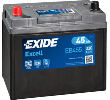 EXIDE 6СТ-45 Аз Excell EB455 (+/-) 