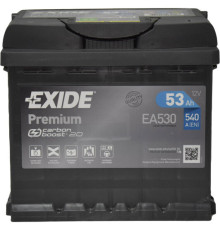 EXIDE Premium Carbon Boost 2.0 6СТ-53Ah АзЕ 540A (EN) EA530