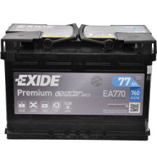 EXIDE Premium Carbon Boost 2.0 6СТ-77Ah АзЕ 760A (EN) EA770