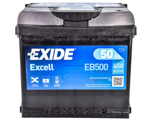 EXIDE 6 CT-50-R Excell EB500 