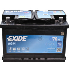 EXIDE Start-Stop AGM 6СТ-70Ah АзЕ 760A (EN) EK700  