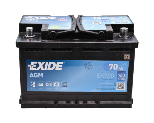 EXIDE Start-Stop AGM 6СТ-70Ah АзЕ 760A (EN) EK700  