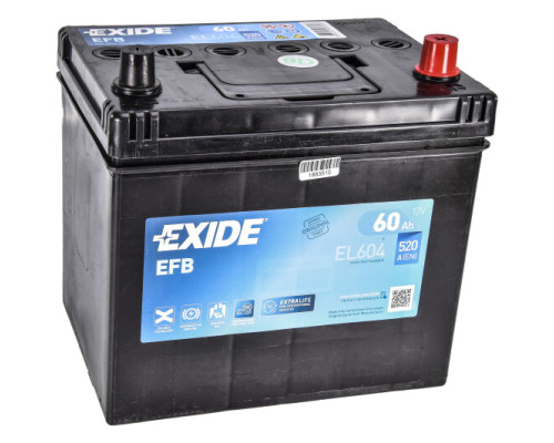 EXIDE Start-Stop EFB 6СТ-60Ah АзЕ ASIA 520A (EN) EL604 