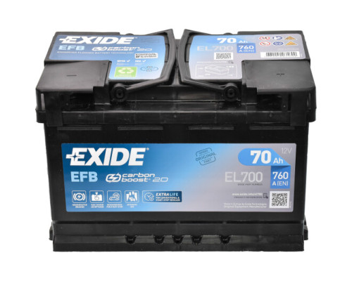 EXIDE Start-Stop EFB 6СТ-70Ah АзЕ 760A (EN) EL700 