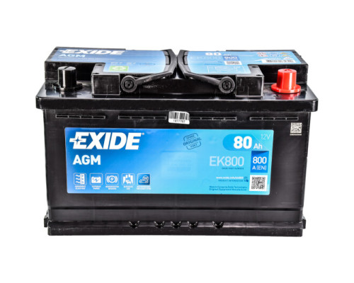 EXIDE Start-Stop AGM 6СТ-80Ah АзЕ 800A (EN) EK800 