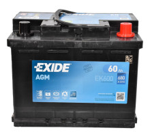 EXIDE Start-Stop AGM 6СТ-60Ah АзЕ 680A (EN) EK600 