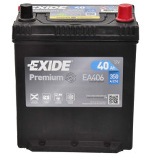 EXIDE Premium 6СТ-40Ah АзЕ ASIA 350A (EN) EA406 