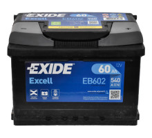 EXIDE 6 CT-60-R Excell EB602 