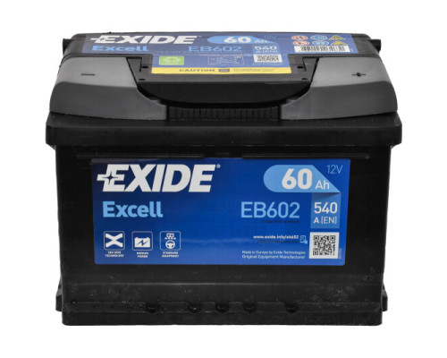 EXIDE 6 CT-60-R Excell EB602 