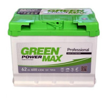 GREEN POWER MAX 6СТ-62Ah Аз 600A (EN)